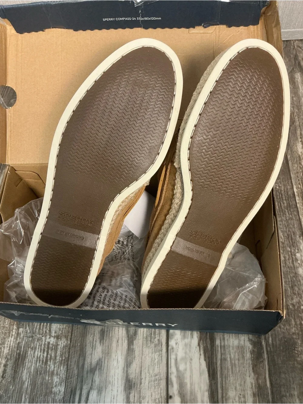 Sperry Men's Suede Boat Shoe in Tan Size 12